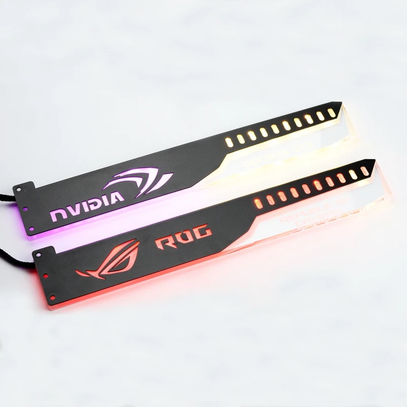 5V 3PIN заголовок RGB светодиодный светильник/металлический акриловый кронштейн для карты монтируемого графического процессора Размеры 280*45*6 мм/Fix видеокарты Совместимость AURA SYNC