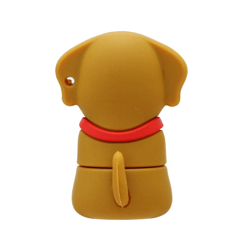 USB флеш-накопитель с животным бульдогом, флеш-накопитель с мультяшным питомцем, USB карта памяти для хранения 4 ГБ 8 ГБ 16 ГБ 128 ГБ, мини-флешка с желтой собакой, подарки