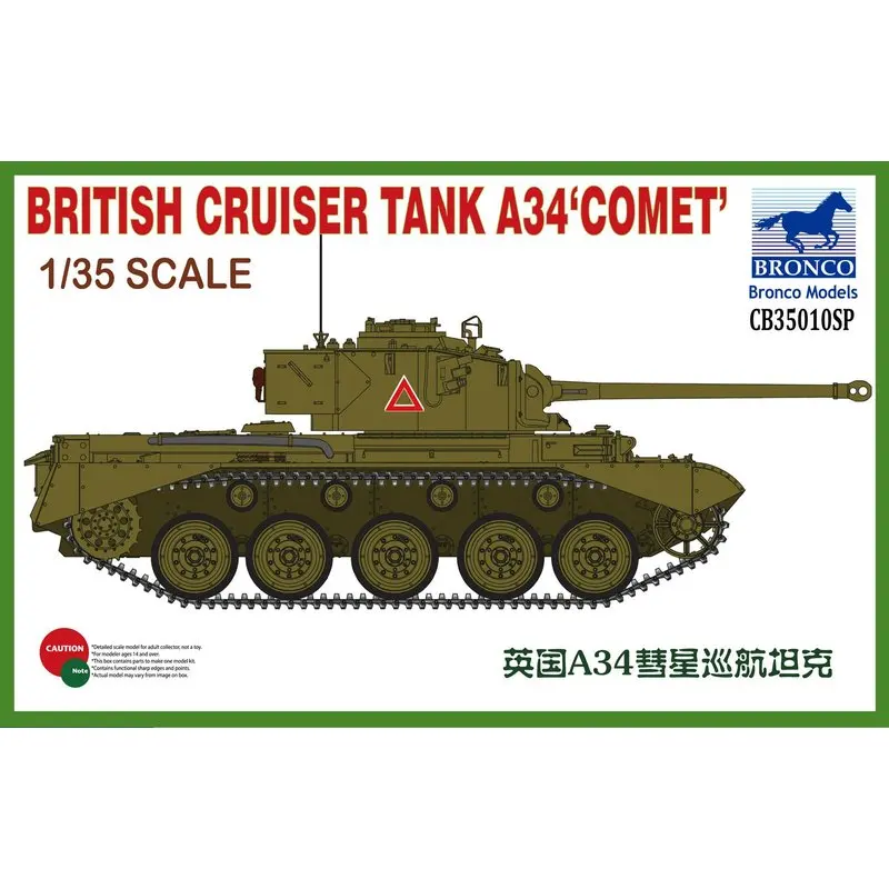 BRONCO CB35010SP 1/35 British Cruiser Tank A34 &quotКомета&quot масштабный модельный комплект|Наборы для
