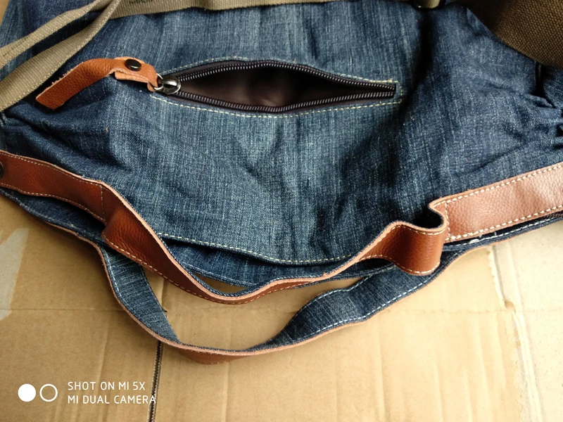 FREE SHIPPING 2018 Canvas women's cowhide handbags patchwork rivet shoulder crossbody PUNK handbag casual bags large capacity | Багаж и