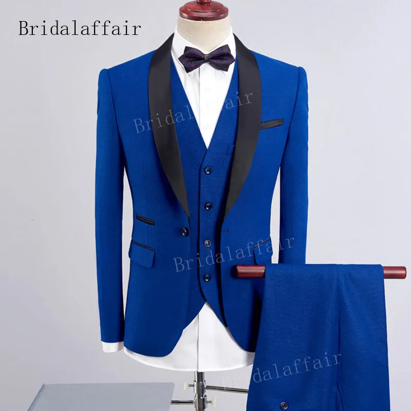 Bridalaffair дизайн мужской розовый смокинг мужской костюм комплект из 3 предметов деловые костюмы для мужчин жениха Свадебные костюмы(Блейзер+ брюки+ жилет