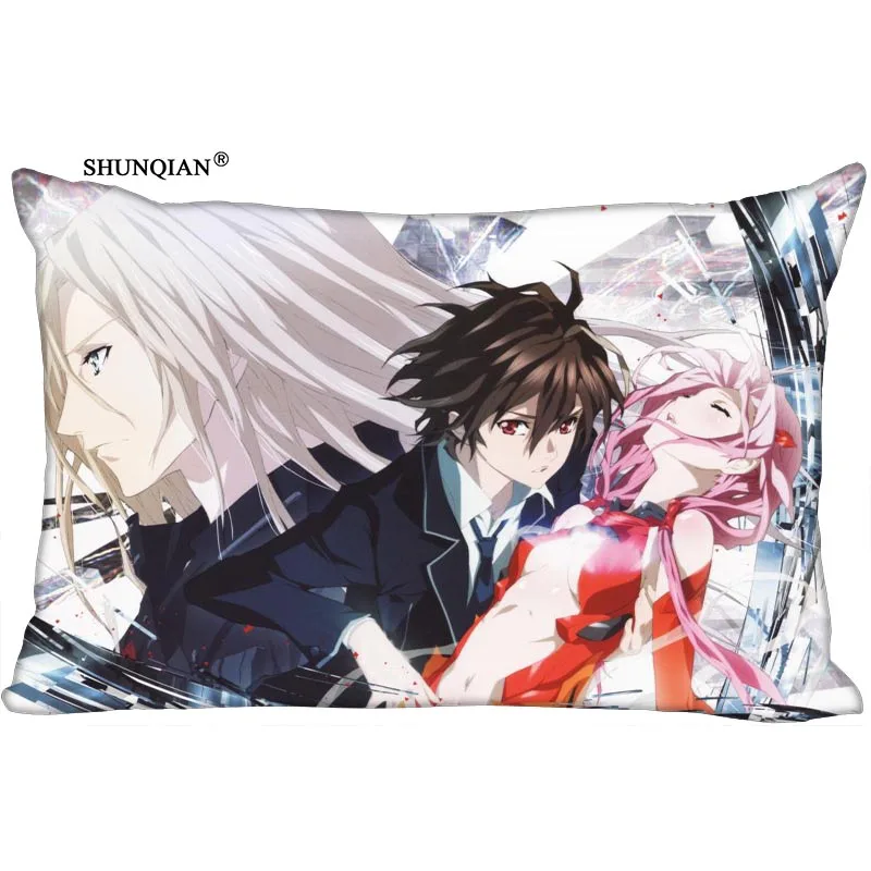 Прямоугольная шелковая наволочка Guilty Crown с принтом двусторонняя модель подарок