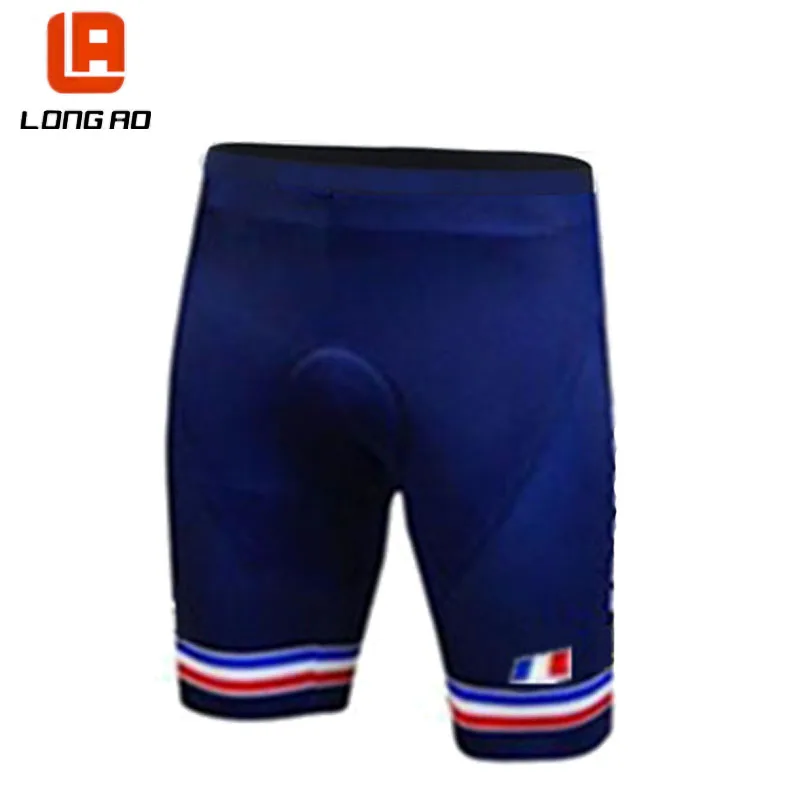 LA113 Only shorts Длинные AO Франция велосипедная команда синяя мужская с коротким рукавом Велоспорт Джерси Короткие Наборы летняя гоночная одежда профессиональная велосипедная команда одежда - Цвет: LA113 Only shorts