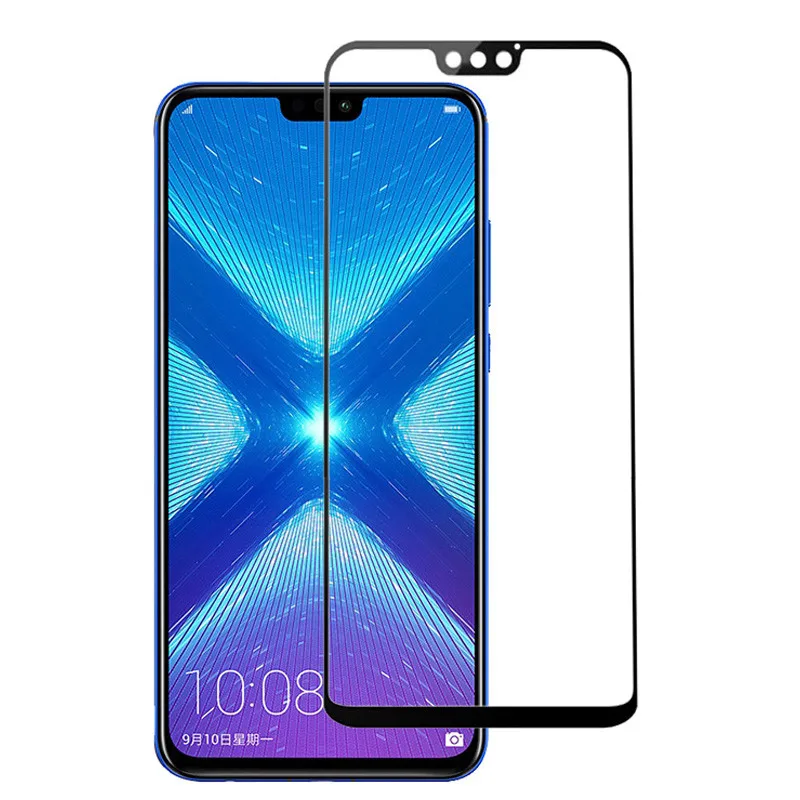 Закаленное стекло для экрана Huawei Honor 8X полное покрытие Защитное 8x защитная пленка