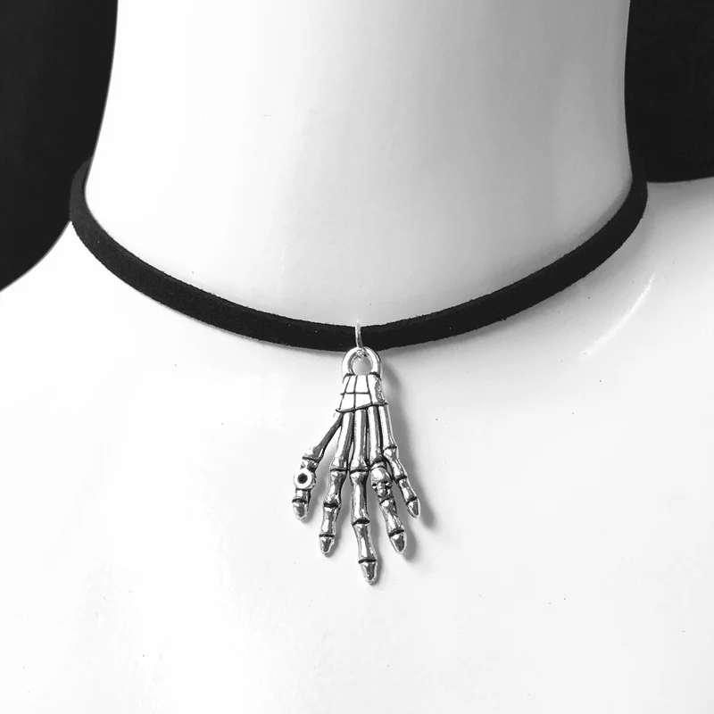 Модные бусы из чистого шелка с лентой бархата черного цвета в винтажном стиле