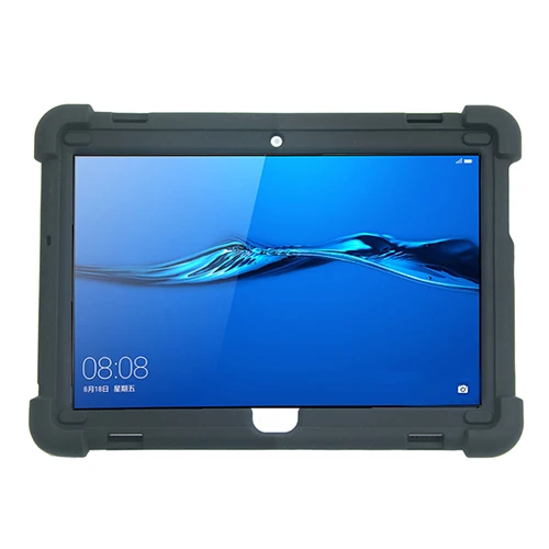Black Прочный чехол MingShore для huawei MediaPad M3 Lite 10, 10,1 дюймов, BAH-W09 BAH-AL00, силиконовый чехол для huawei M3 Lite 10, чехол для планшета - Цвет: Black