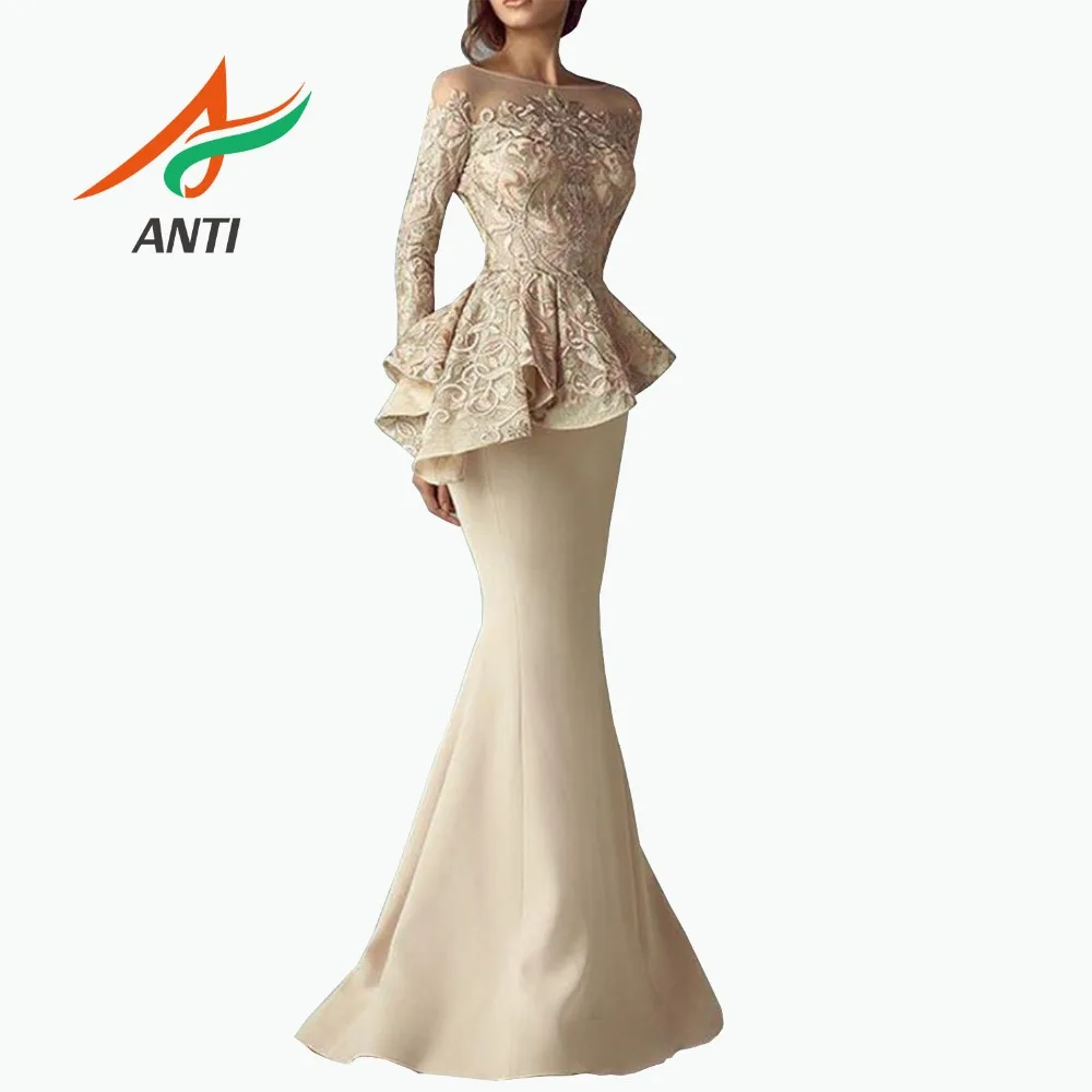 Длинные вечерние платья без рукавов цвета хаки с длинным рукавом и