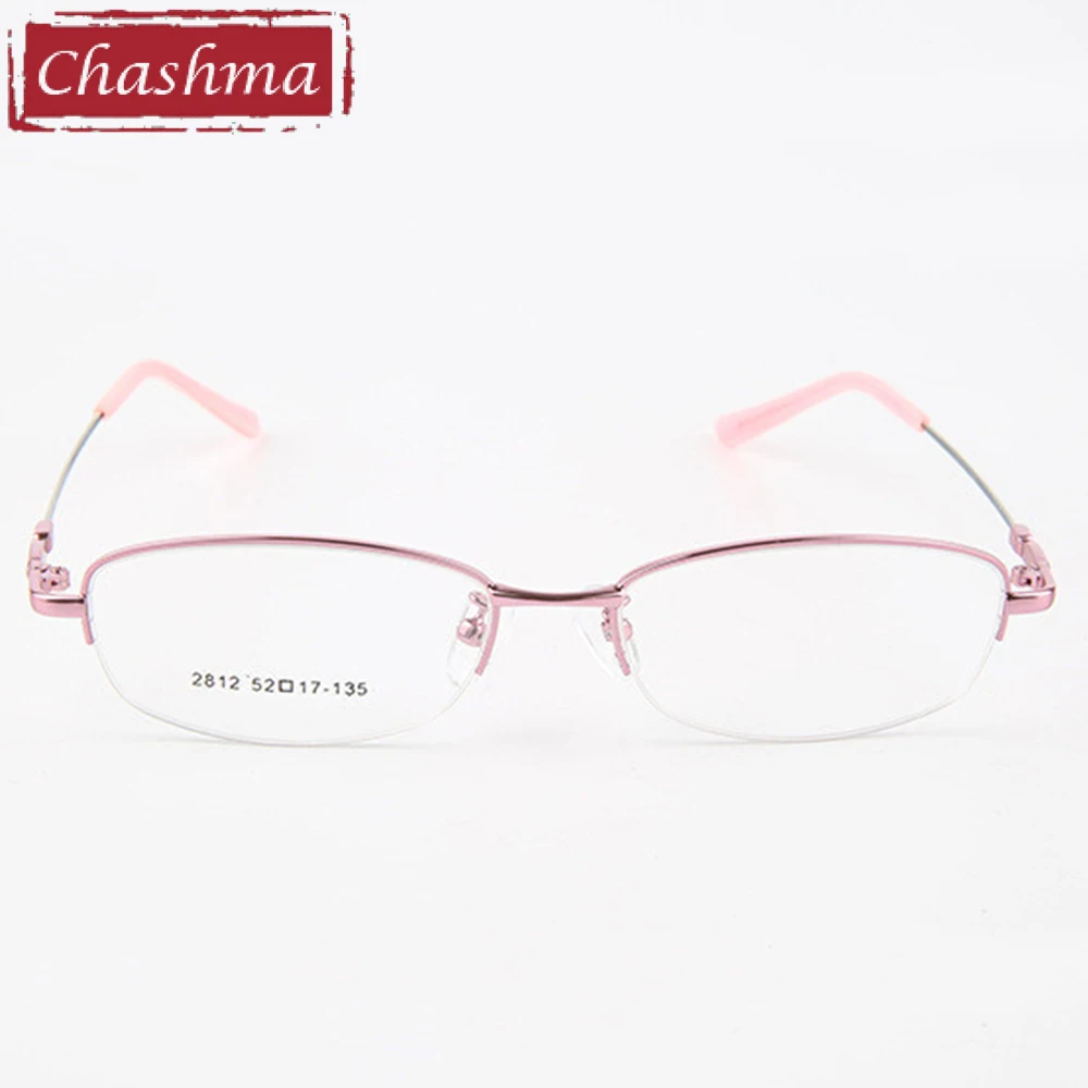 Chashma брендовые фиолетовые очки женские полуоправы из сплава материал памяти