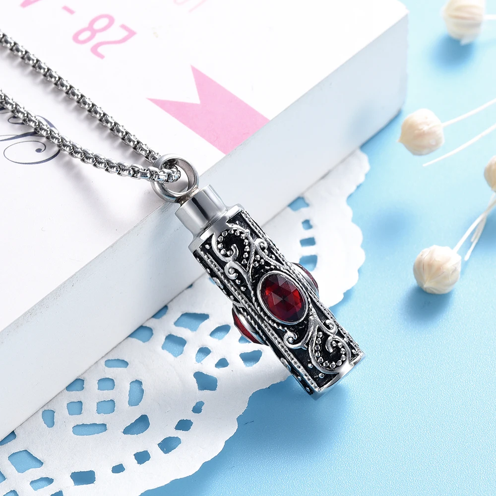 JJ001 4 цвета хрустальные цилиндрические флаконы может держать золы нержавеющая