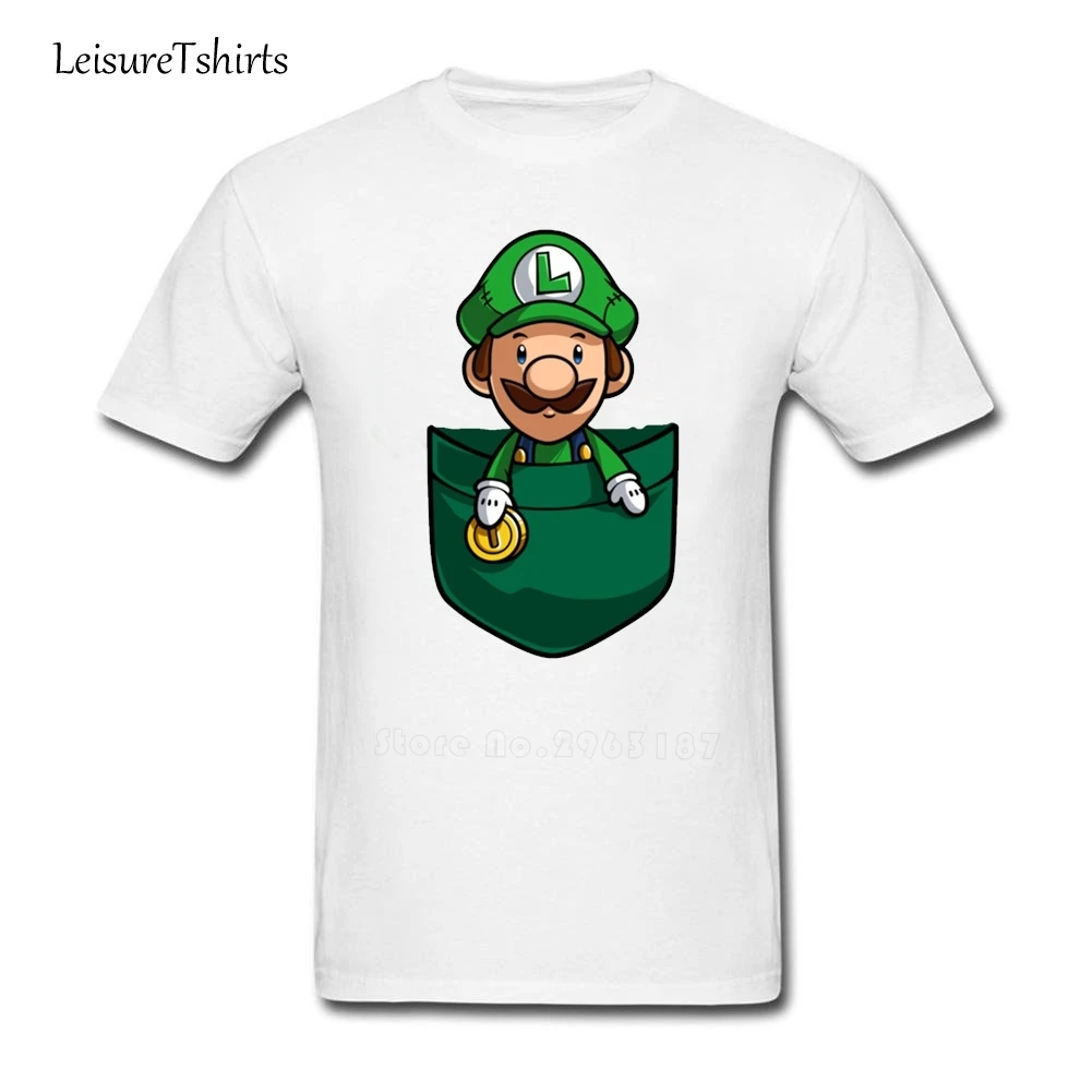 Мужская футболка с карманом Luigi Новое поступление простые Camisetas 2020 футболки на