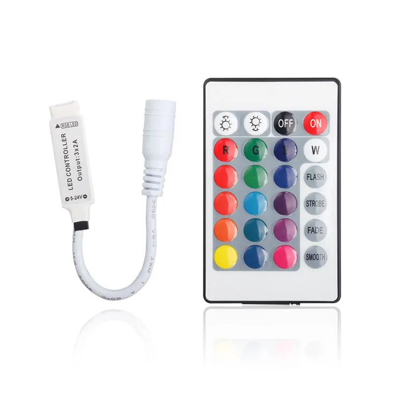 24 клавиши светодиодный контроллер RGB ИК пульт дистанционного управления DC12V с