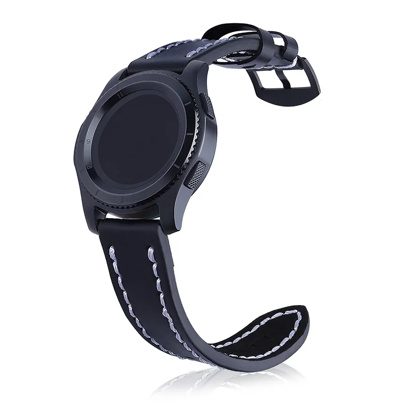Laforuta gear S3 Frontier ремешок для samsung Galaxy Watch 46 мм S 3 Slassic 22 мм кожаный браслет на запястье Ретро винтажный ремень