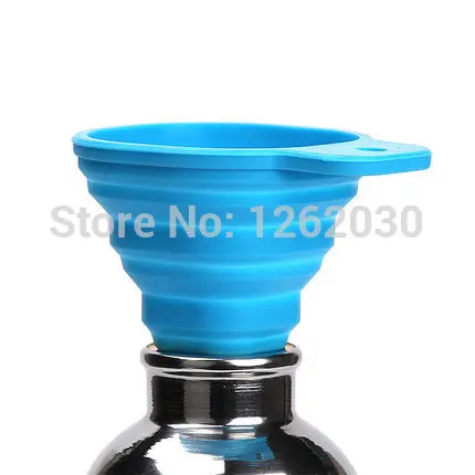 Горячая продажа кухонный инструмент из силикона Складная воронка Выдвижная мини