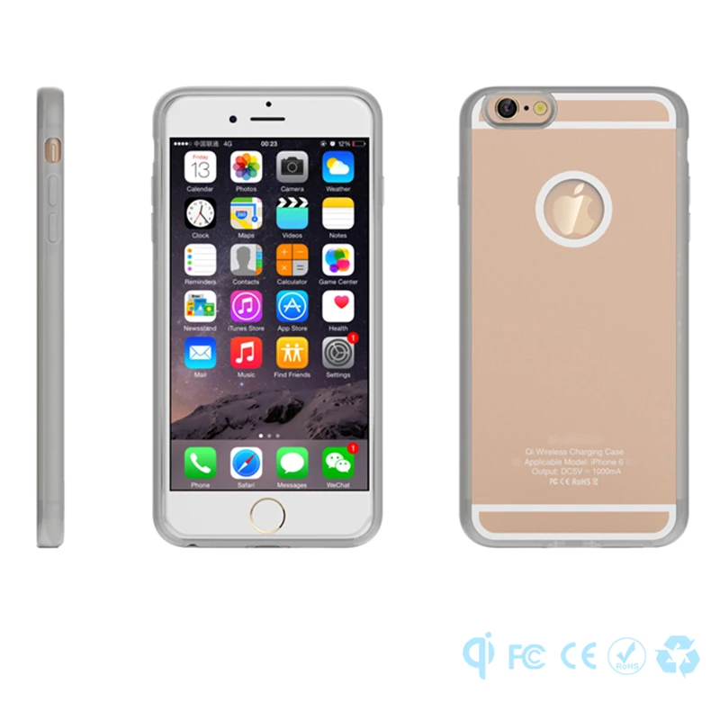 Qi Магнитная беспроводной зарядки адаптер чехол Ti Чип KT16 для Apple iPhone 6 6S 7 Plus lightning