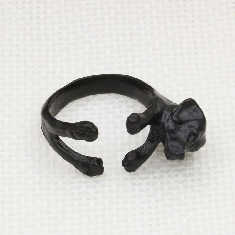 Кольца для щенков и собак женщин мужчин Открытое кольцо с животными регулируемые