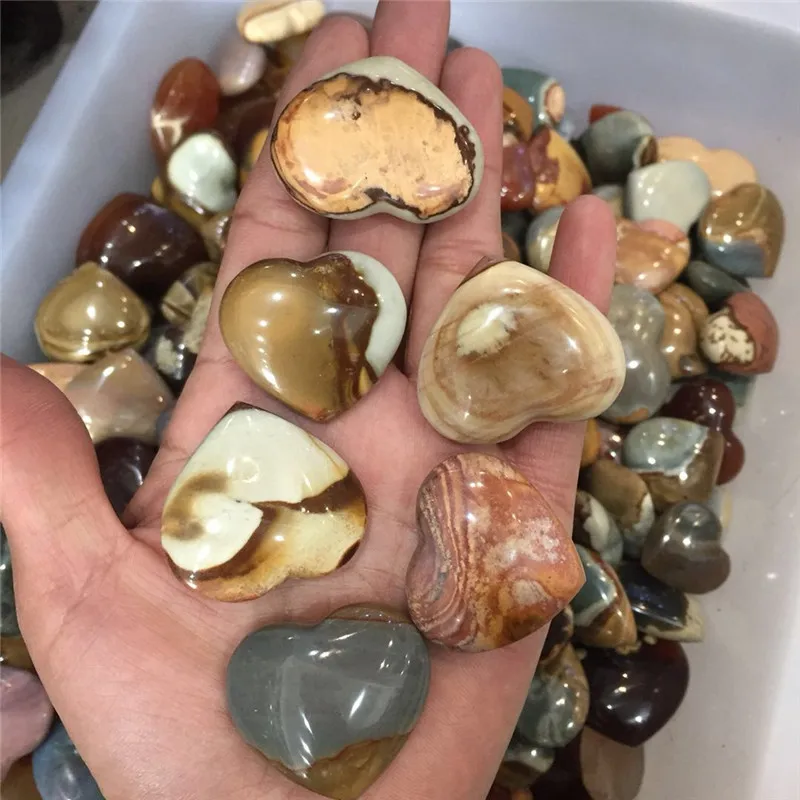 6 шт. Прямая поставка Искусственный драгоценный камень сердце медитация