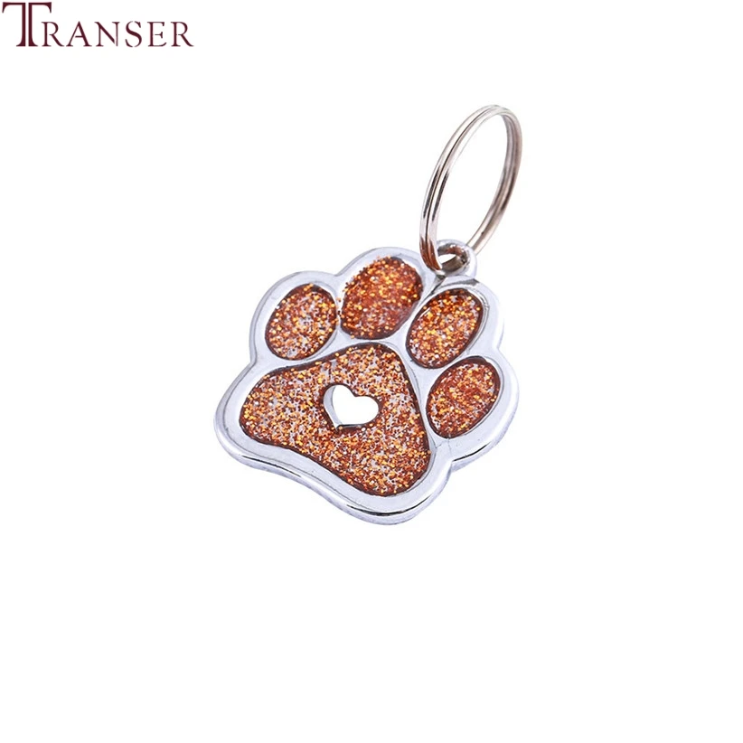 Идентификационная бирка для собак и кошек Transer Paw Heart ожерелье домашних животных