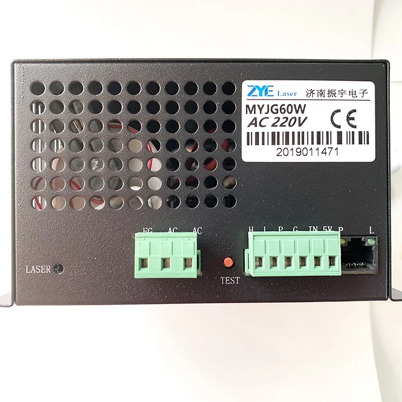 MYJG-60W 220 В/110 В 60 Вт CO2 лазерный источник питания PSU оборудование 4 DIY гравер гравировка резка лазерный резак машина