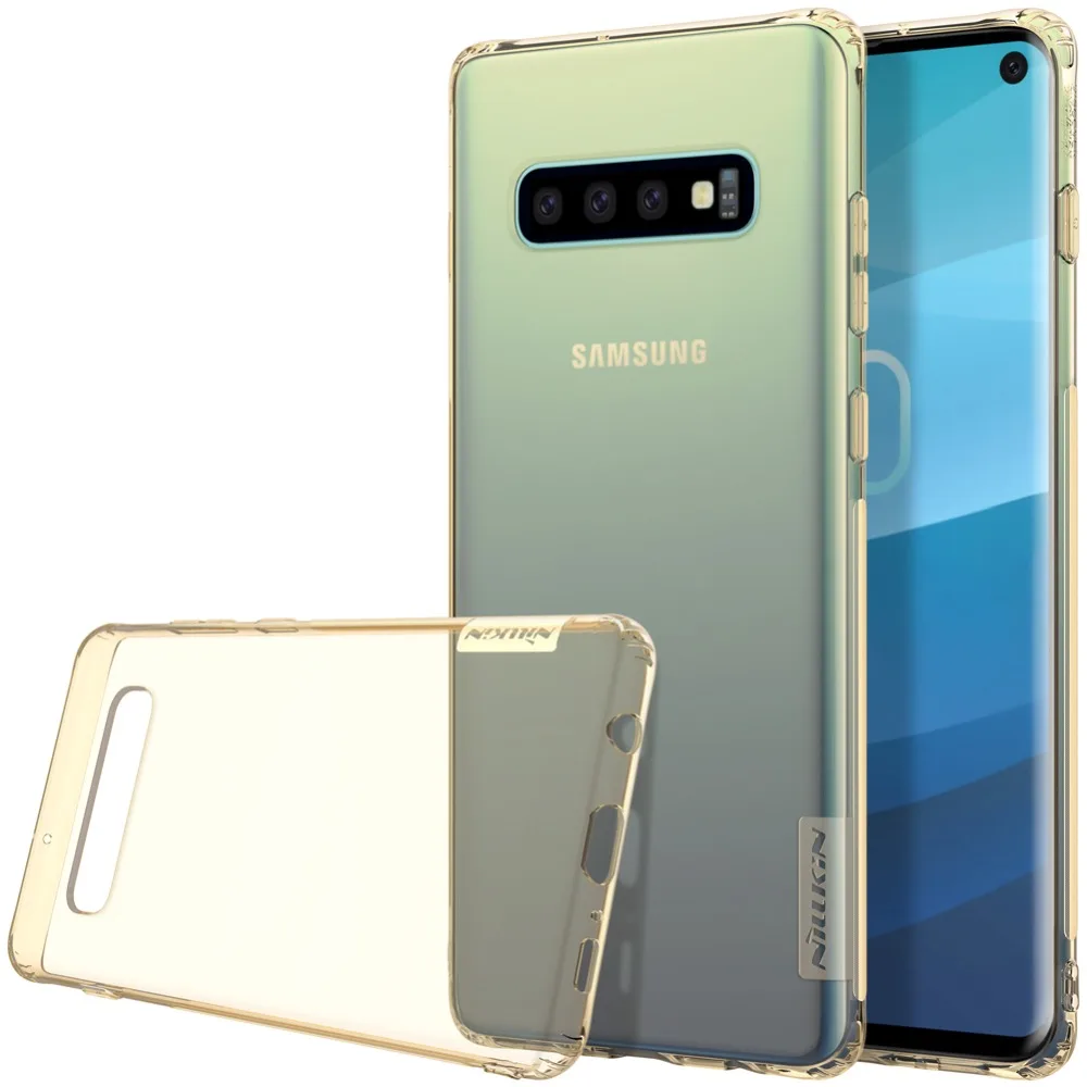 Чехол Nillkin силиконовый для Samsung Galaxy S10 прозрачный чехол из тпу с мягкими краями