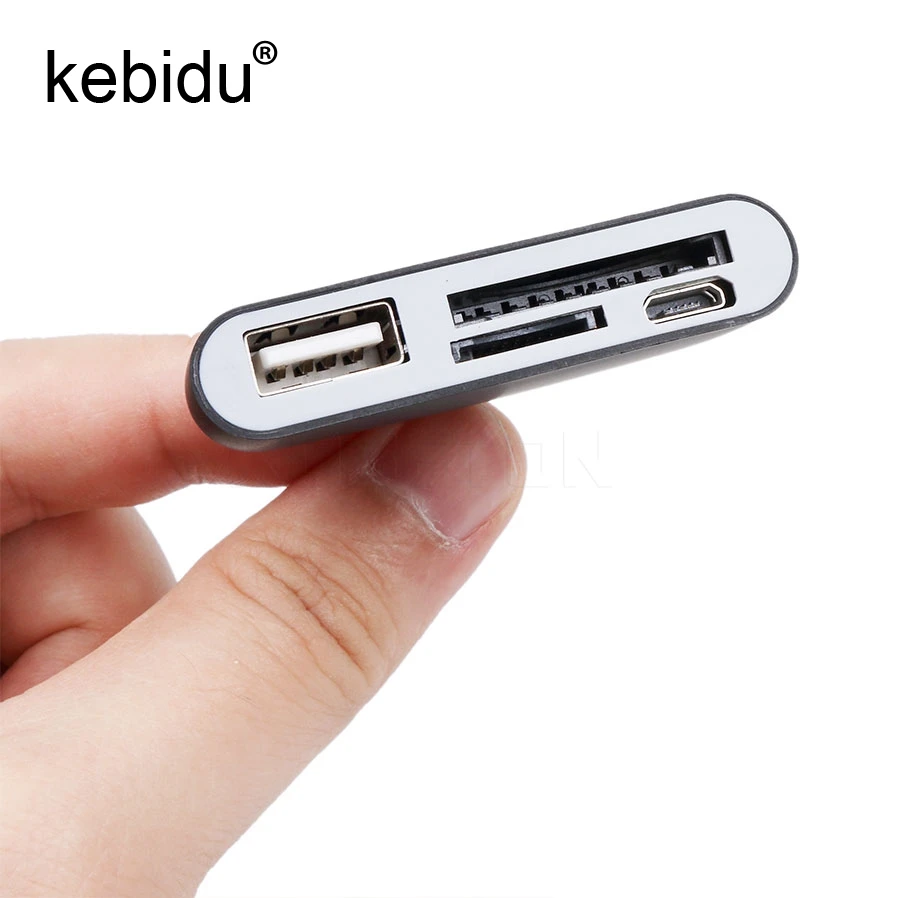 Multi-function 4 in 1 OTG/TF/SD Smart Card Reader with Micro USB Charge Port for Samsung Galaxy S6 Edge For Andriod Phone Tablet |