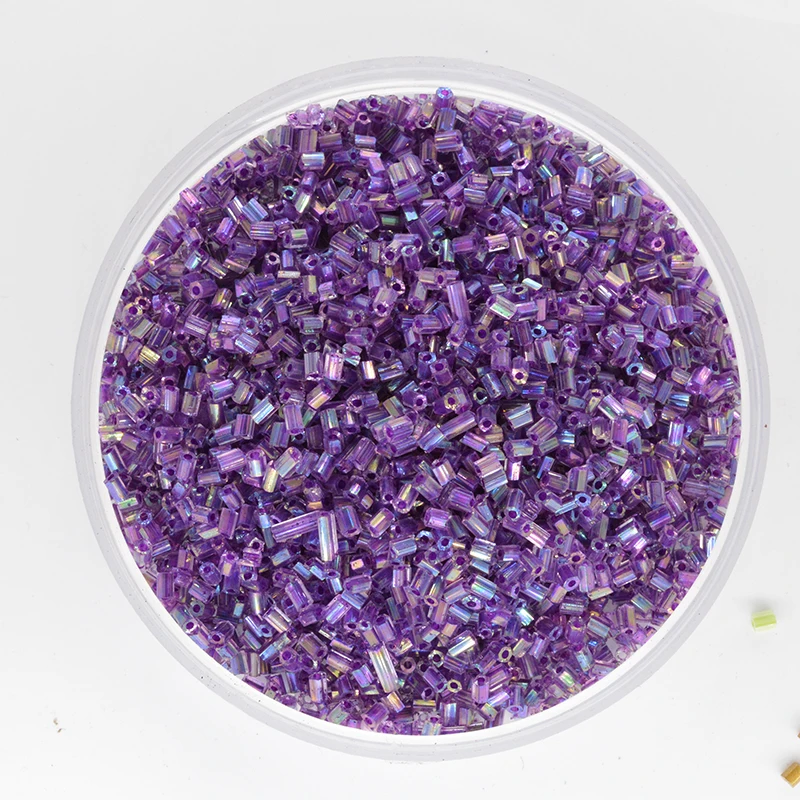 Прозрачные фиолетовые AB 2 мм прибл. 1000 шт R003 чешские стеклянные бусины сплошного