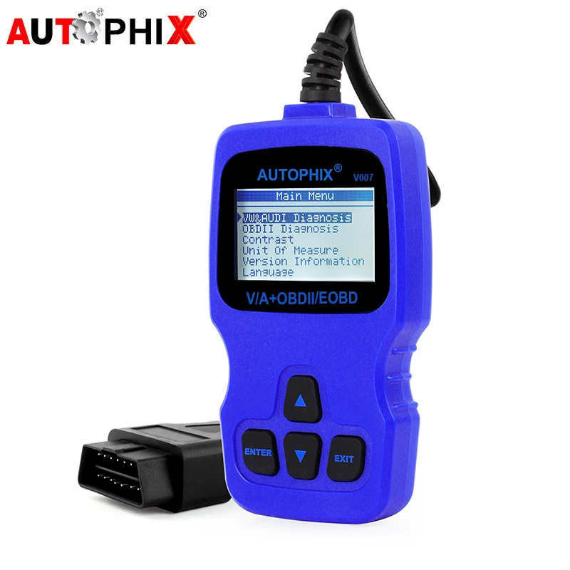 Автомобильный сканер Autophix V007 OBD2, диагностический инструмент для Golf 4 // 5/6/7 для Audi Skoda, считыватель кодов сиденья, сброс масел подушки безопасности двигателя