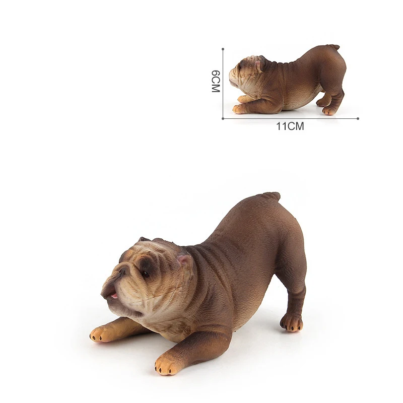 Simulation Dog Новая модель пластиковые животные собака Шарпей бульдог фигурка образование биология реквизит украшение взрослые детские игрушки Biologia - Цвет: Simulation Dog