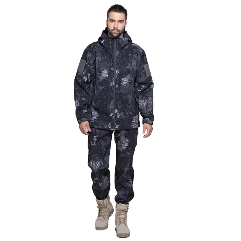 

Shanghai Story TAD V4.0 Gear Camouflage Shark Windproof Waterproof Jacket Suit Army Set Military Hoody Softshell Jacket+ Pant