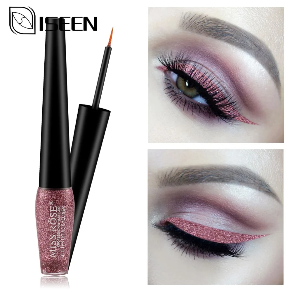 Водостойкая Подводка для глаз с металлическим блеском подводка Высокая