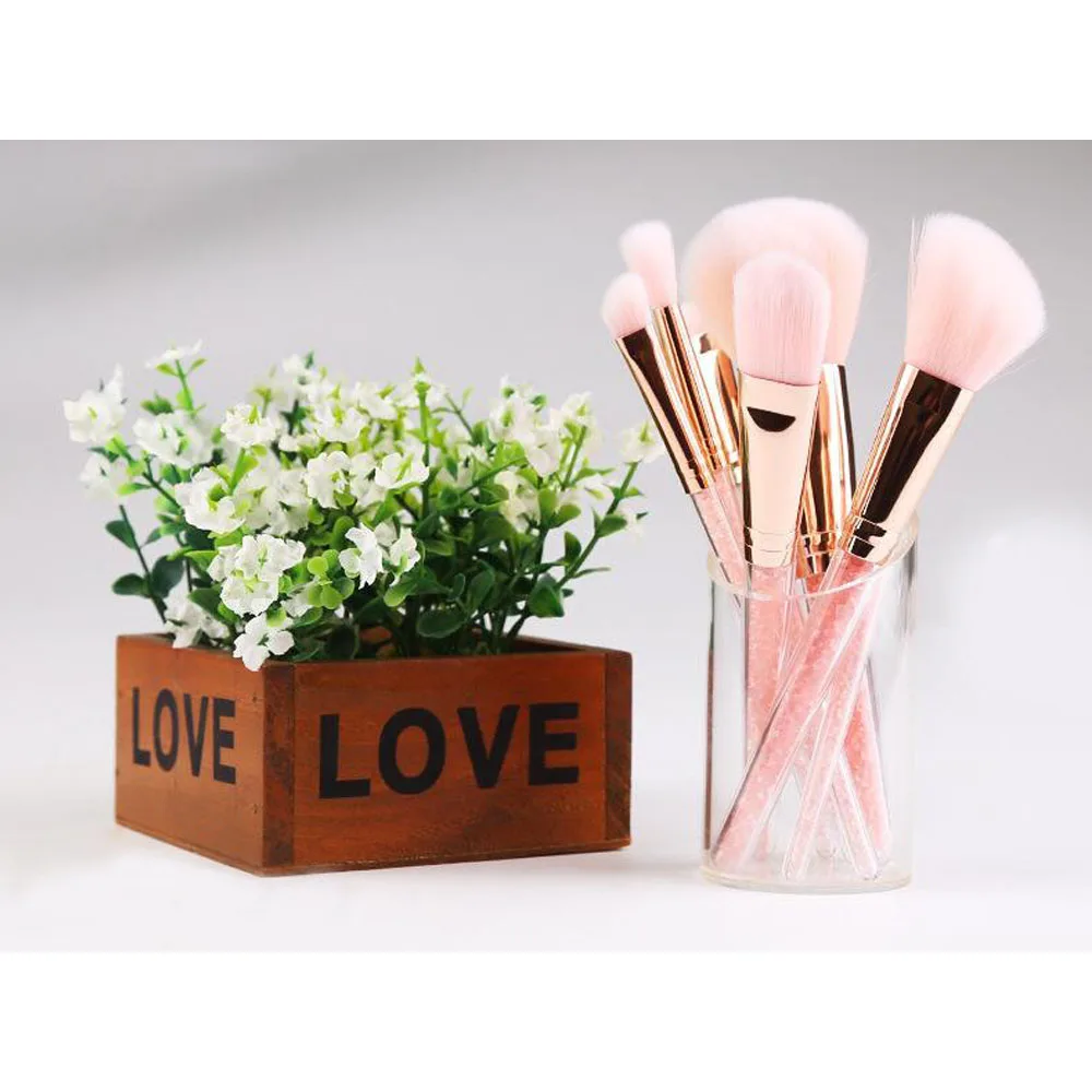 Набор кистей для макияжа VANDER 7Pcs Sand Drill Makeup Brushes Set Professional Make up Tools Cosmetic Beauty Face Brush Kits pinceaux maquillage on.