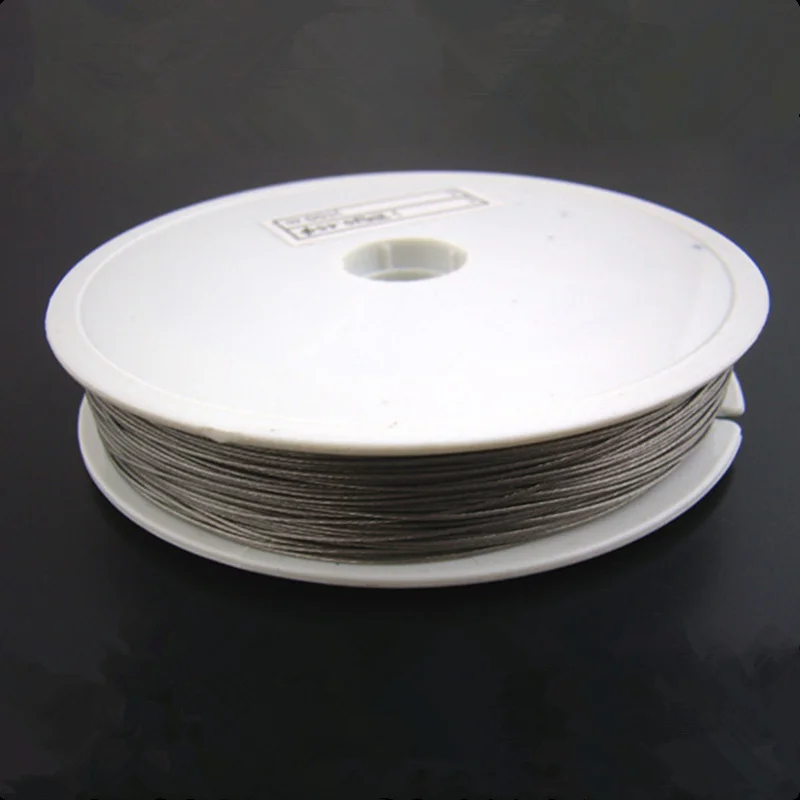 Проволока для бисероплетения пластиковая катушка серебристого тона 0 38 мм сделай