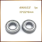 1 шт. 6900ZZ радиальный шарикоподшипник, миниатюрные подшипники, валы внутреннего диаметра 10 мм, внешний диаметр 22 мм