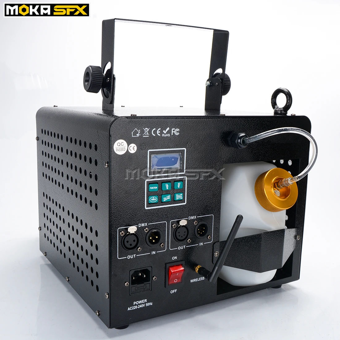 США склад 1000 Вт туман дымка машина Fogger сцена DMX 512 пульт дистанционного управления