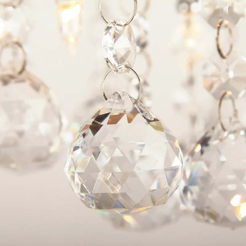 Новая современная роскошная хрустальная потолочная лампа из нержавеющей стали