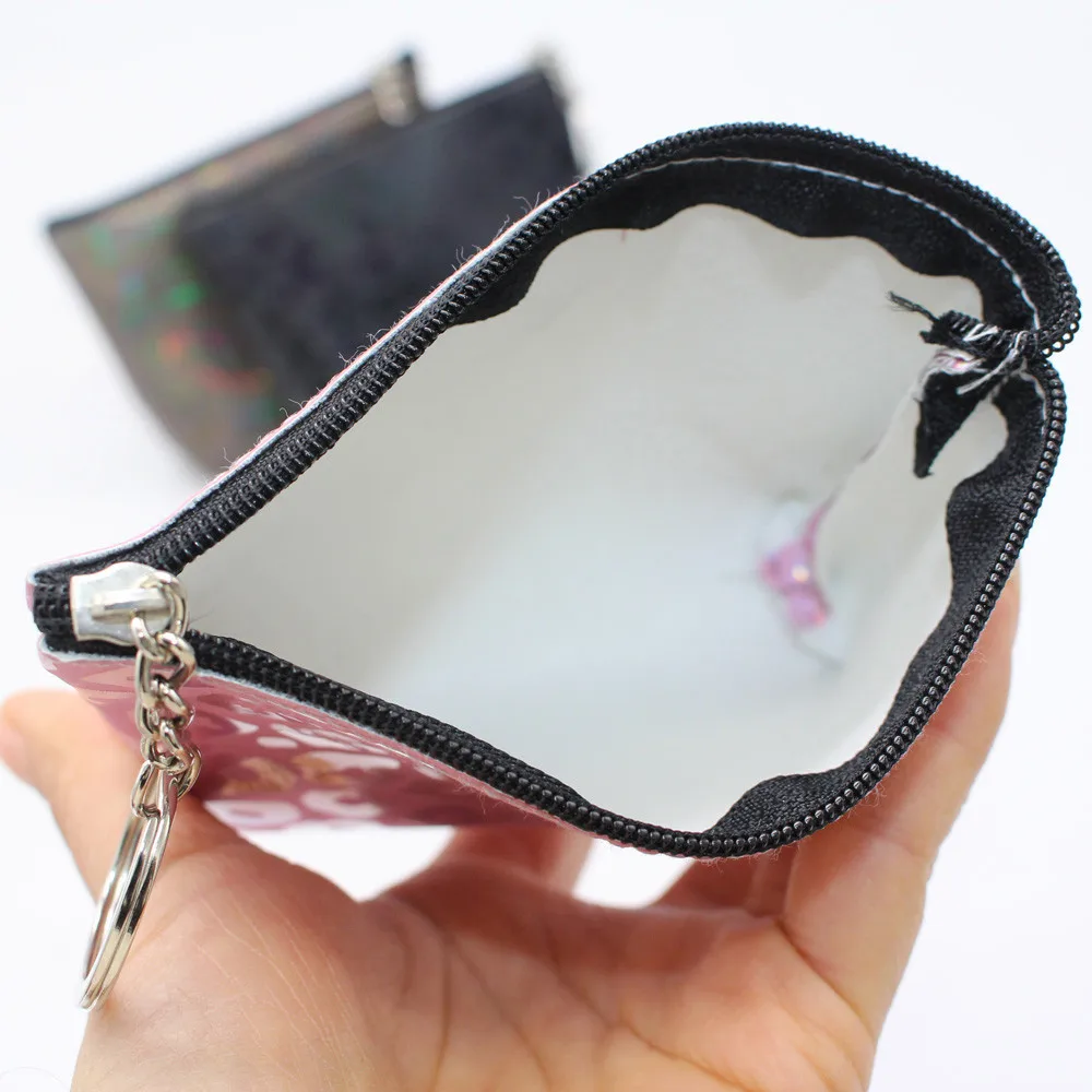 Ретро женский кошелек с леопардовым принтом лазерная сумка на молнии мини