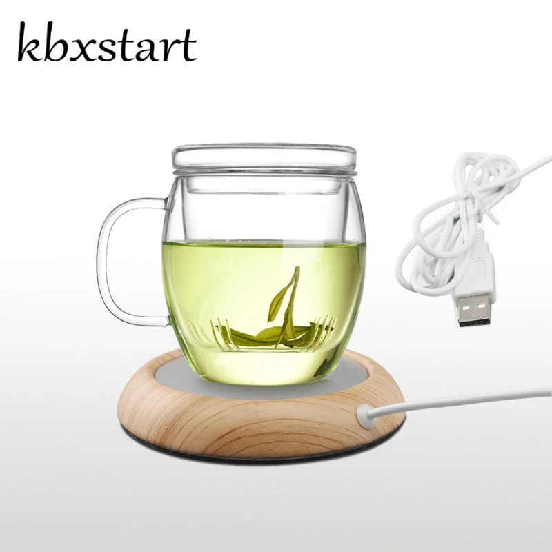 Kbxstart креативная usb-чашка, не нагревается, кофейная, молочная, чайная чашка, сохраняет тепло, круглая, мультиколор, грелка для офиса, дома, ребенка