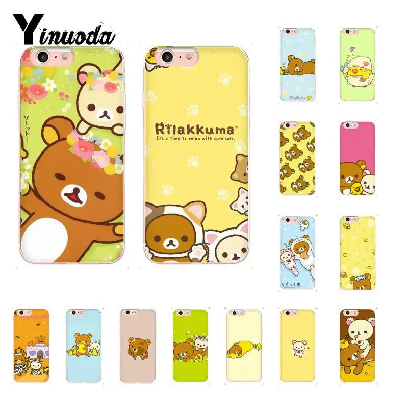

Candy colors Rilakkuma Customer High Phone Case for iphone 13 X XS MAX 6 6S 7 7plus 8 8Plus 5 5S XR 10 11 11pro 11promax