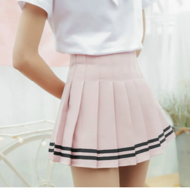 Ulzzang элегантный дизайн женские плиссированные юбки мини юбка Лето Kawaii Высокая