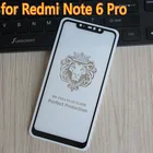 Закаленное стекло для Xiaomi Redmi Note 6 Pro 6,26 Дюйма 9H качественная Взрывозащищенная защита для экрана защитное покрытие стеклянная пленка