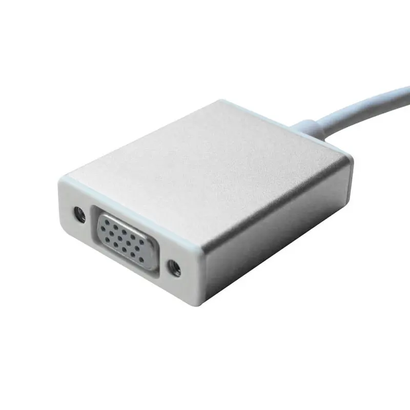 Модный USB 3 1 Тип C к VGA адаптер Conneting цифровой кабель Реверсивный для Macbook 12 дюймов