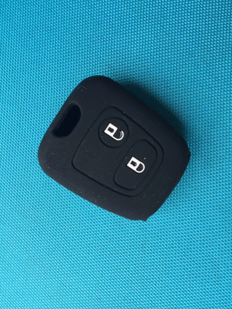 Pusakieyy 1 шт. 2 кнопки силиконовый чехол для citroen C1 C2 C3 C4 XSARA PICASSO peugeot 106 107 206 207 307 toyota AYGO