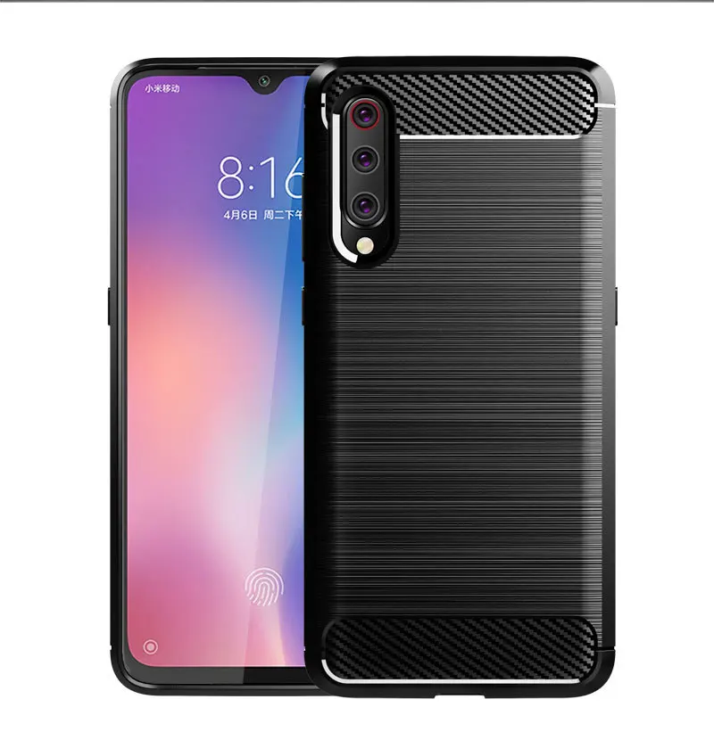 Чехол для Xiaomi Mi 8 Mi9 lite чехол SE мягкий из углеродного волокна телефона Mi8