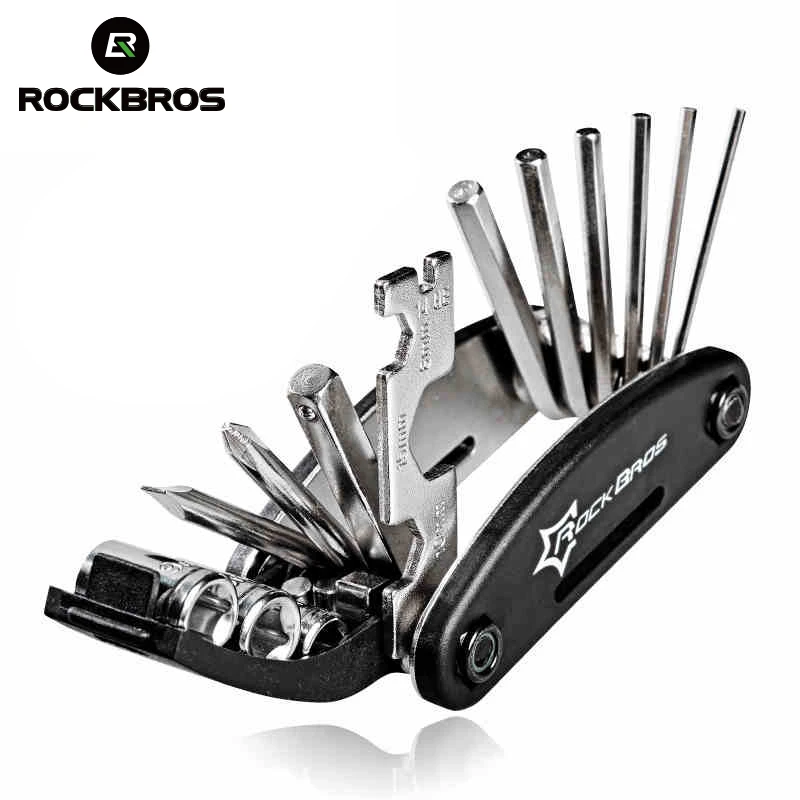 ROCKBROS Cr Mo металлический велоиструмент набор многофункциональный карманный мини