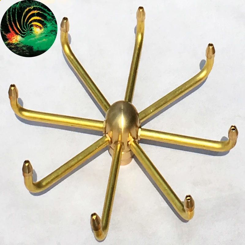 

1" DN25 1.5" DN40 Brass Windmill Rotating Fountain Nozzles Water Pond Fountain Nozzles