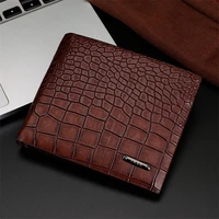 barhee brand mens wallets crocodile patterns money purse billetera purse for men leather wallet card slot bolsos sac a main