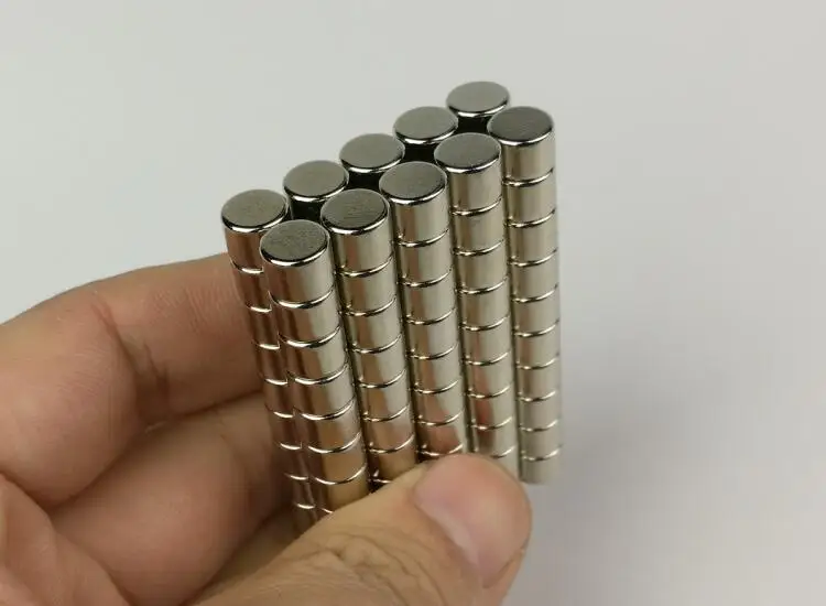 50 шт. D8X6mm неодимовый магнит N52 с покрытием NiCuNi супер мощный офисный Магнит черная доска и DIY Миниатюрный магнит