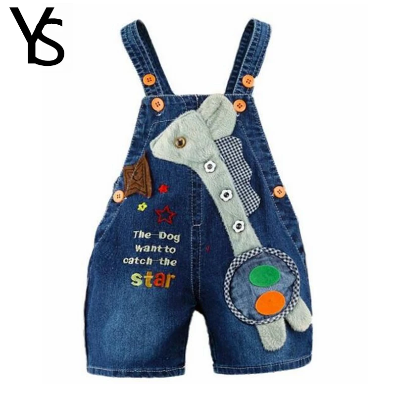 От 6 месяцев до 3 лет джинсовый комбинезон для мальчиков и девочек шорты детский в