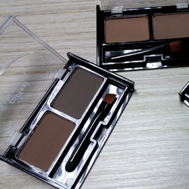 2 цвета смешанный натуральный порошок для бровей усилитель тени макияжа век с