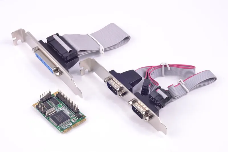 Серийный порт Mini PCIe на 2 порта RS232 + IEEE 1284 карта параллельного MCS9901 чипсет|mini pcie|mini