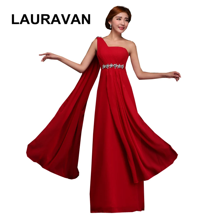 robe de mariage burgundy wine red roayl blue bridemaid one shoulder fuchsia bridesmaid long dress formal modest girls dresses | Свадьбы и